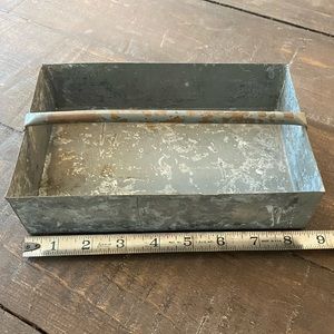 Vintage Industrial Metal Tray - Toolbox Insert
